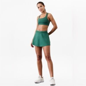 Athleta Green Tennis Golf Pickleball Skort XS Ace Advantage Athletic Pockets